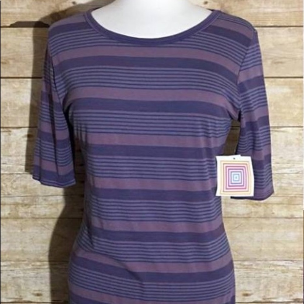 NWT Purple and pink Stripe LLR Julia Dress
